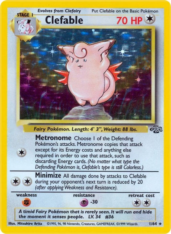 Clefable (1) 1/64 - Jungle Unlimited Holofoil - Poke-Collect