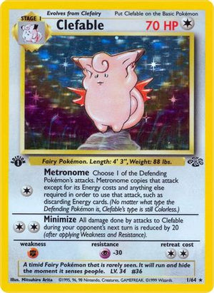 Clefable 1/64 - Jungle Unlimited Holofoil - Poke-Collect