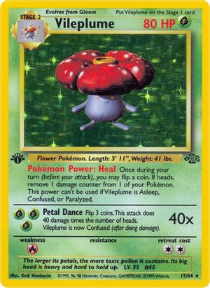 Vileplume 15/64 - Jungle Unlimited Holofoil - Poke-Collect