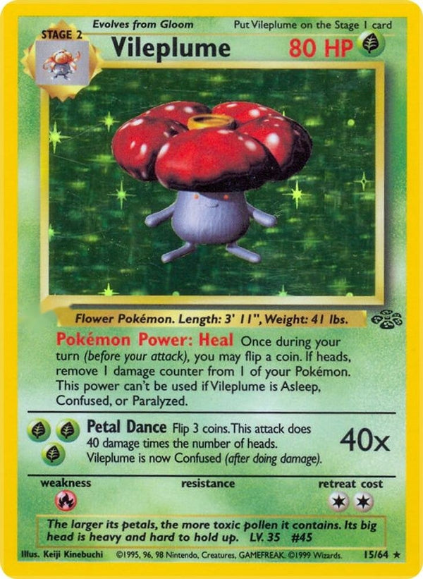Vileplume 15/64 - Jungle Unlimited Holofoil - Poke-Collect