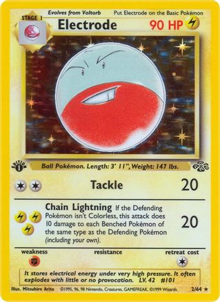 Electrode 2/64 - Jungle Unlimited Holofoil - Poke-Collect
