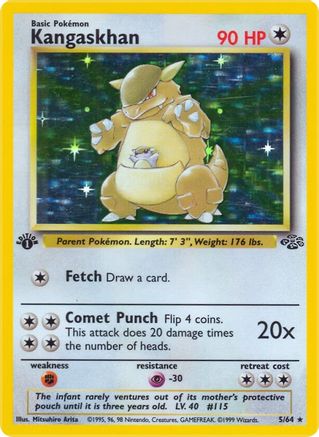 Kangaskhan (5) 5/64 - Jungle Unlimited Holofoil - Poke-Collect
