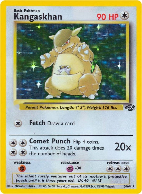 Kangaskhan (5) 5/64 - Jungle Unlimited Holofoil - Poke-Collect