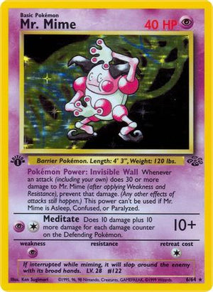 Mr. Mime (6) 6/64 - Jungle 1st Edition Holofoil