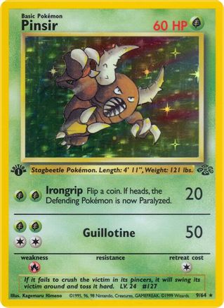 Pinsir (9) 9/64 - Jungle 1st Edition Holofoil - Poke-Collect
