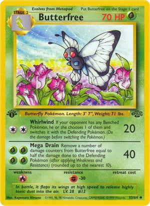 Butterfree 33/64 - Jungle 1st Edition