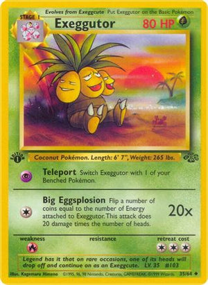 Exeggutor 35/64 - Jungle 1st Edition - Poke-Collect