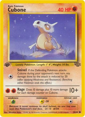 Cubone 50/64 - Jungle 1st Edition