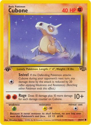 Cubone 50/64 - Jungle Unlimited - Poke-Collect