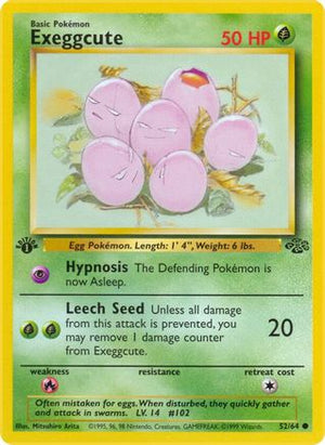 Exeggcute 52/64 - Jungle 1st Edition