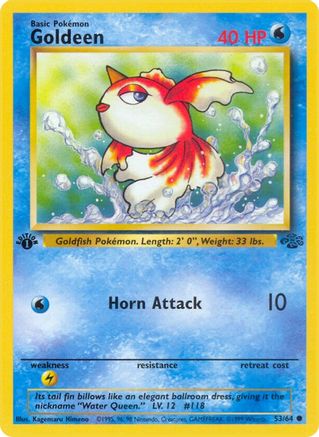 Goldeen 53/64 - Jungle 1st Edition - Poke-Collect