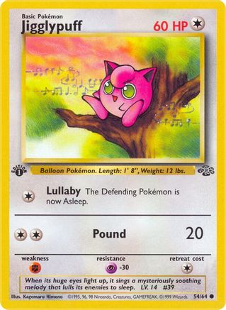 Jigglypuff 54/64 - Jungle 1st Edition - Poke-Collect