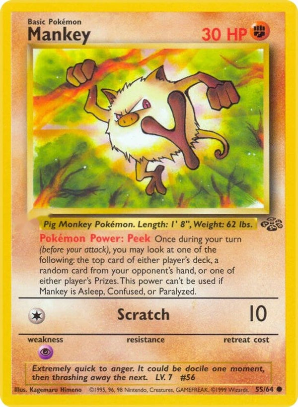 Mankey 55/64 - Jungle Unlimited - Poke-Collect