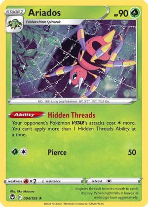 Ariados 4/195 - Silver Tempest Reverse Holofoil - Poke-Collect