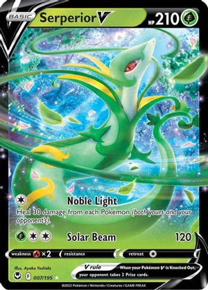 Serperior V 7/195 - Silver Tempest Holofoil - Poke-Collect