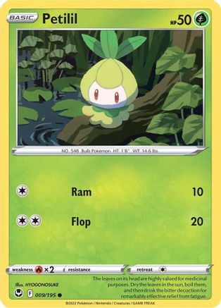 Petilil 9/195 - SWSH12 Silver Tempest - Poke-Collect