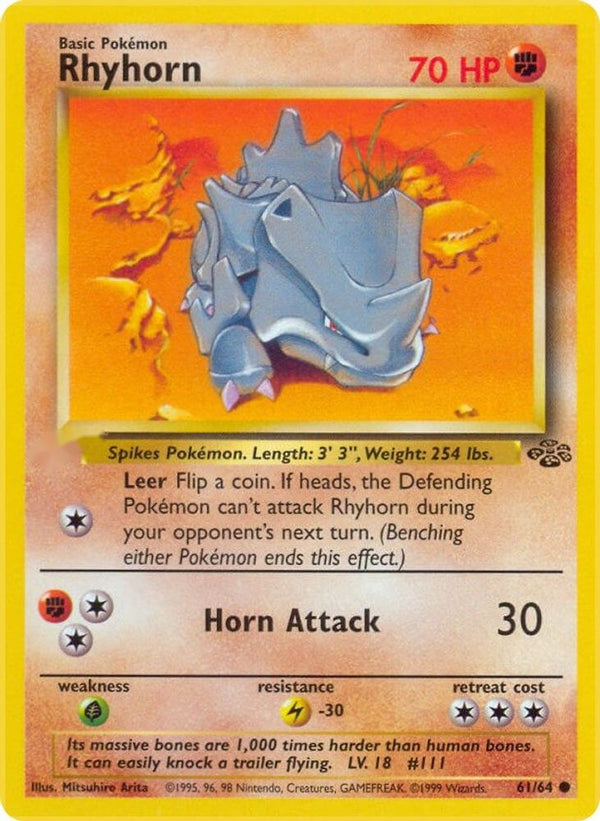 Rhyhorn 61/64 - Jungle Unlimited - Poke-Collect