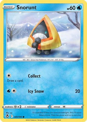 Snorunt 41/195 - Silver Tempest - Poke-Collect