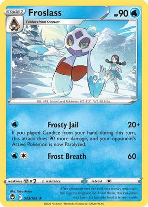 Froslass 43/195 - SWSH12 Silver Tempest Reverse Holofoil - Poke-Collect