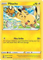 Pikachu 49/195 - SWSH12 Silver Tempest Reverse Holofoil - Poke-Collect