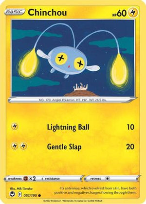 Chinchou 51/195 - Silver Tempest Reverse Holofoil