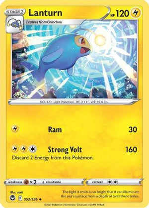 Lanturn 52/195 - Silver Tempest - Poke-Collect