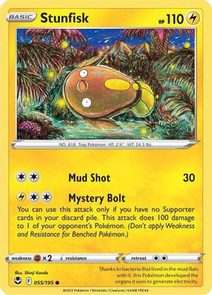 Stunfisk 55/195 - Silver Tempest - Poke-Collect
