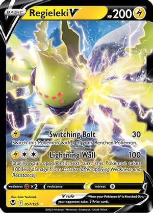 Regieleki V 57/195 - Silver Tempest Holofoil - Poke-Collect