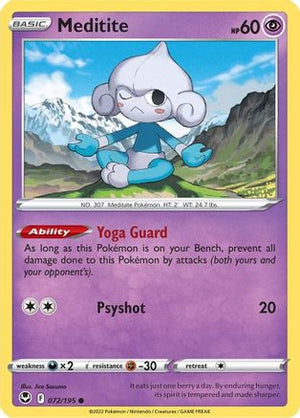 Meditite 72/195 - Silver Tempest - Poke-Collect