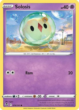 Solosis 76/195 - Silver Tempest Reverse Holofoil - Poke-Collect