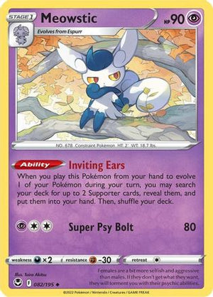 Meowstic 82/195 - Silver Tempest - Poke-Collect