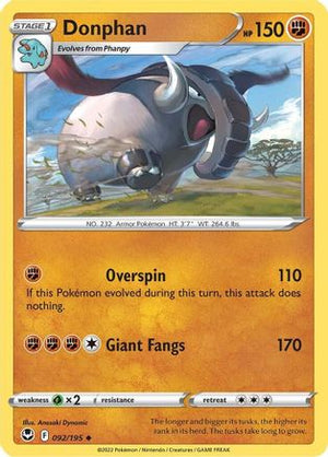 Donphan 92/195 - SWSH12 Silver Tempest - Poke-Collect