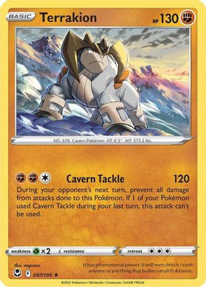 Terrakion 97/195 - Silver Tempest Reverse Holofoil - Poke-Collect