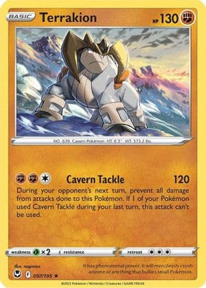 Terrakion 97/195 - Silver Tempest Holofoil - Poke-Collect