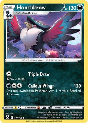 Honchkrow 107/195 - SWSH12 Silver Tempest - Poke-Collect