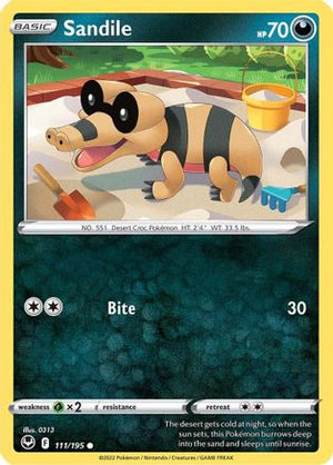 Sandile 111/195 - Silver Tempest - Poke-Collect