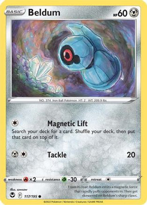 Beldum 117/195 - Silver Tempest Reverse Holofoil - Poke-Collect