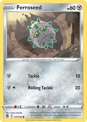 Ferroseed 121/195 - Silver Tempest Reverse Holofoil - Poke-Collect