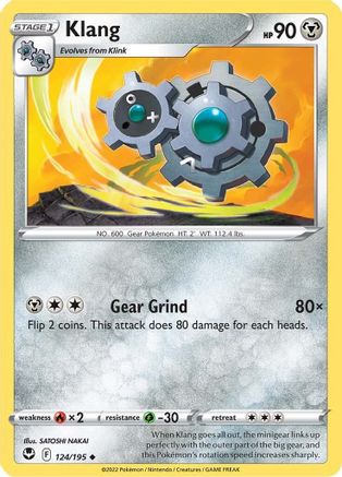 Klang 124/195 - SWSH12 Silver Tempest - Poke-Collect