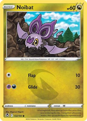 Noibat 132/195 - Silver Tempest Reverse Holofoil - Poke-Collect