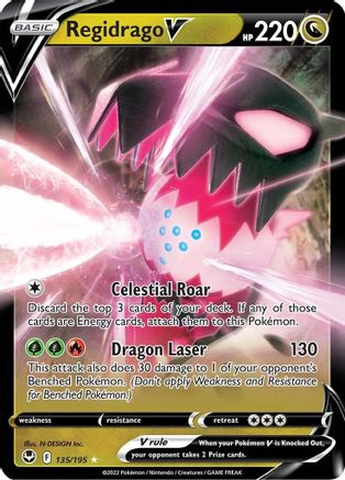 Regidrago V 135/195 - Silver Tempest Holofoil - Poke-Collect