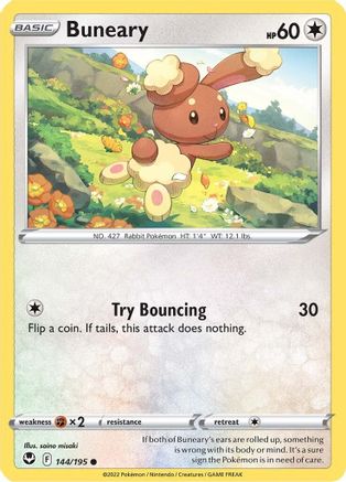 Buneary 144/195 - SWSH12 Silver Tempest Reverse Holofoil - Poke-Collect
