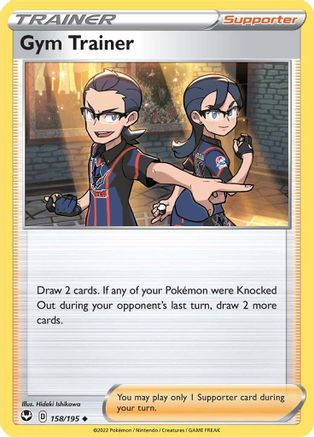 Gym Trainer 158/195 - SWSH12 Silver Tempest Reverse Holofoil - Poke-Collect