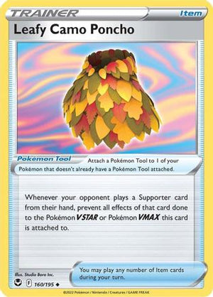 Leafy Camo Poncho 160/195 - Silver Tempest Reverse Holofoil - Poke-Collect