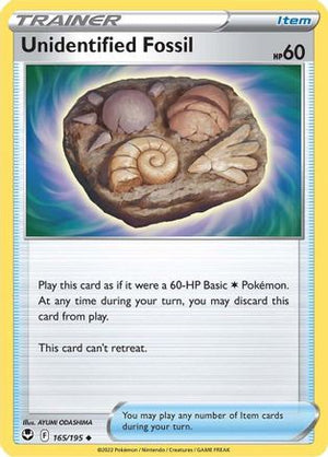 Unidentified Fossil 165/195 - Silver Tempest - Poke-Collect