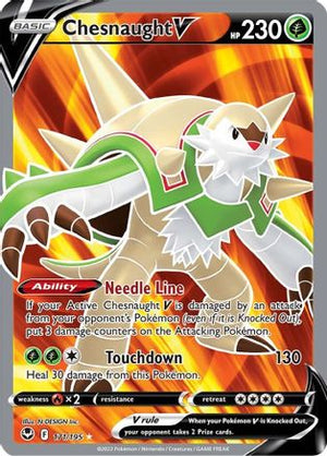 Chesnaught V 171/195 - Silver Tempest Holofoil