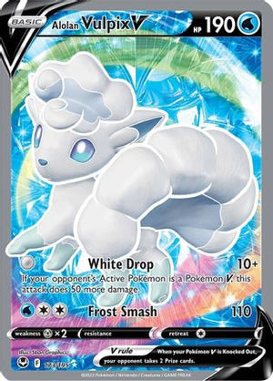 Alolan Vulpix V 173/195 - Silver Tempest Holofoil - Poke-Collect