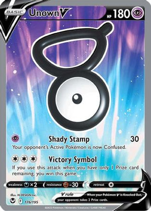 Unown V 176/195 - Silver Tempest Holofoil - Poke-Collect