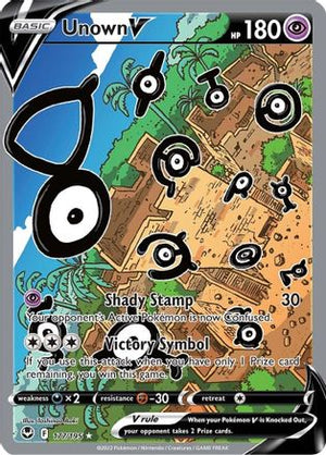 Unown V 177/195 - Silver Tempest Holofoil