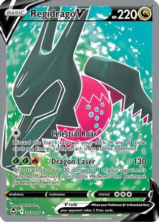 Regidrago V (Full Art) 183/195 - SWSH12 Silver Tempest Holofoil - Poke-Collect